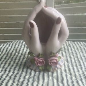 Sweet Cottagecore Vintage Hand Vase